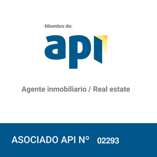 Sello de miembro de API, agente inmobiliario, asociado nº 02293